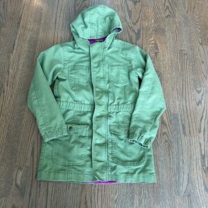 Girls Green Hooded Jacket